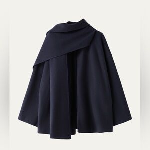 OGL CashSoft Oversized Scarf Jacket in Black Navy size Small. New with tag